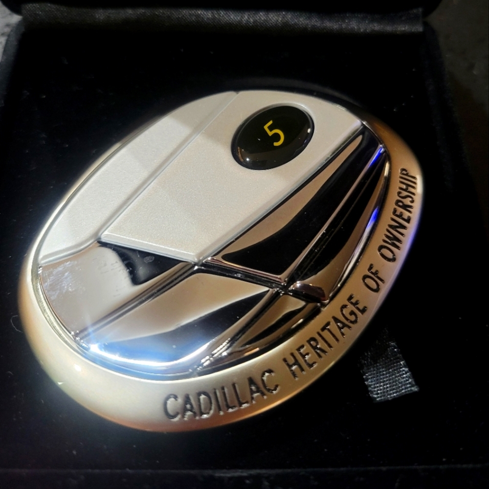 Cadillac Heritage of Ownership Emblem, brand new in the box